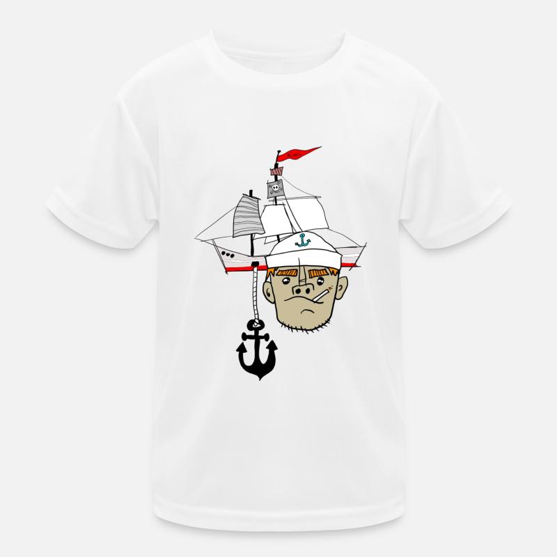 Matrose Anker Schiff Kinder Funktions-T-Shirt