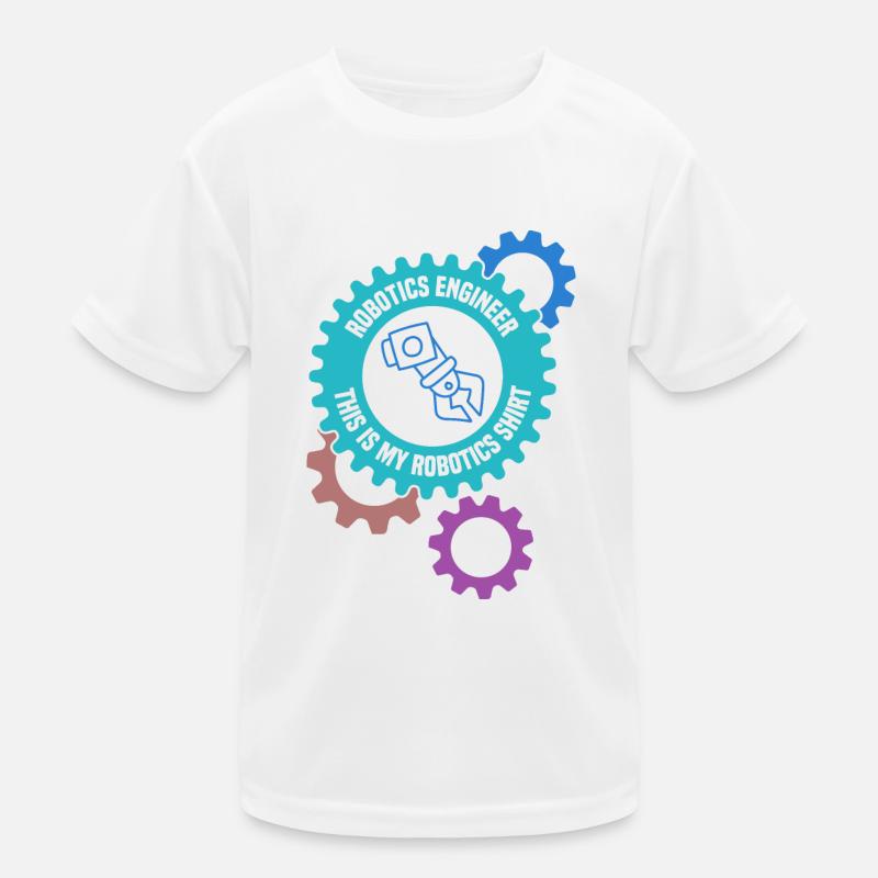 Robotics Engineering Mechanic Student Robot Kids Functional T-Shirt