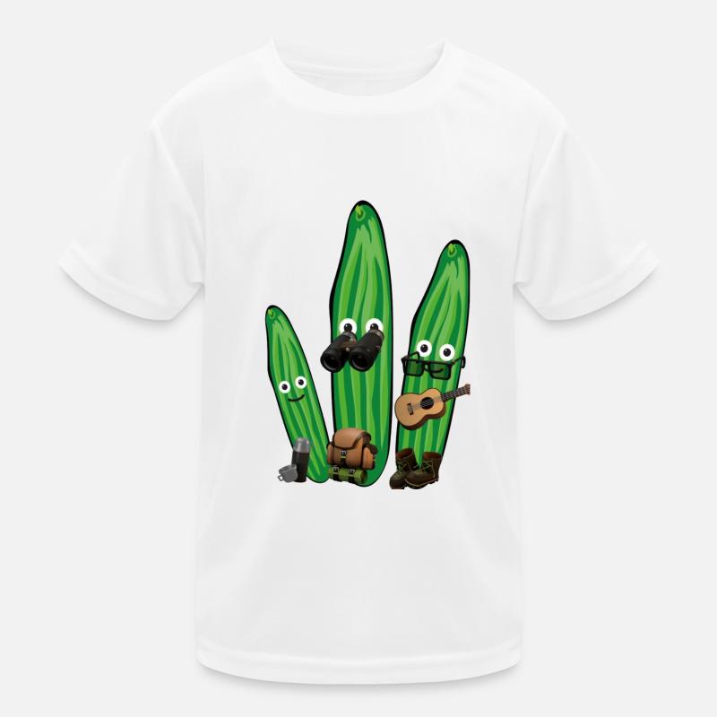 Hiking, hikers, cucumbers, trio, camping Kids Functional T-Shirt
