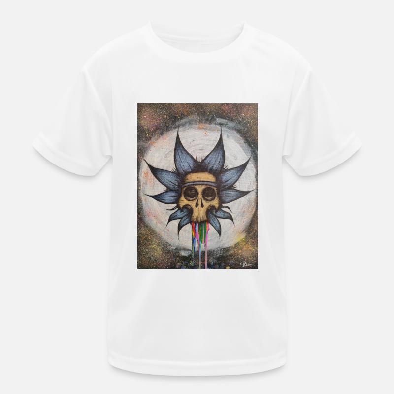 Rick's Skull Kinder Funktions-T-Shirt