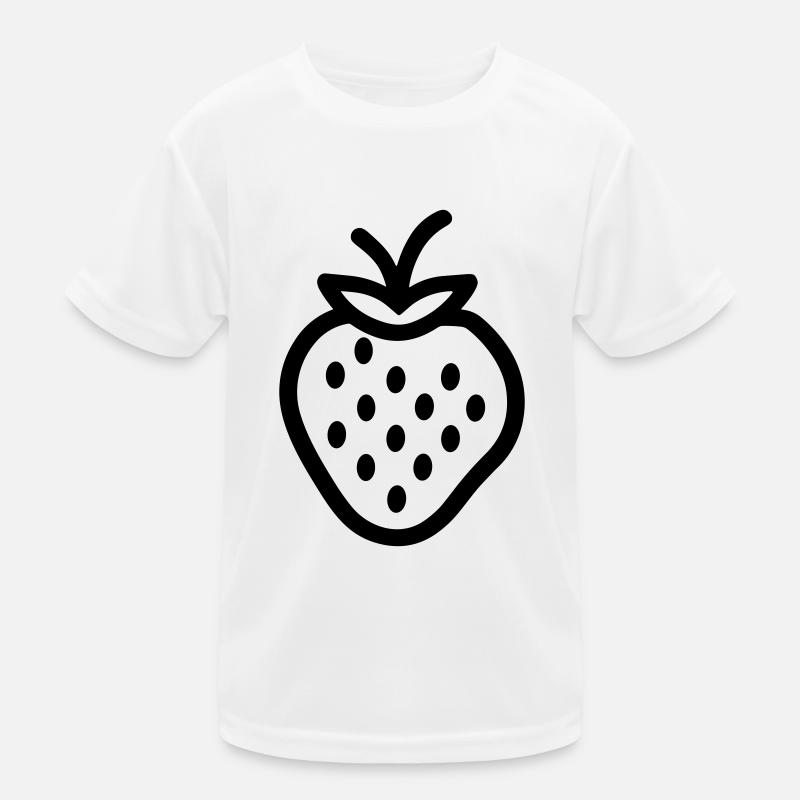 Erdbeere Kinder Funktions-T-Shirt