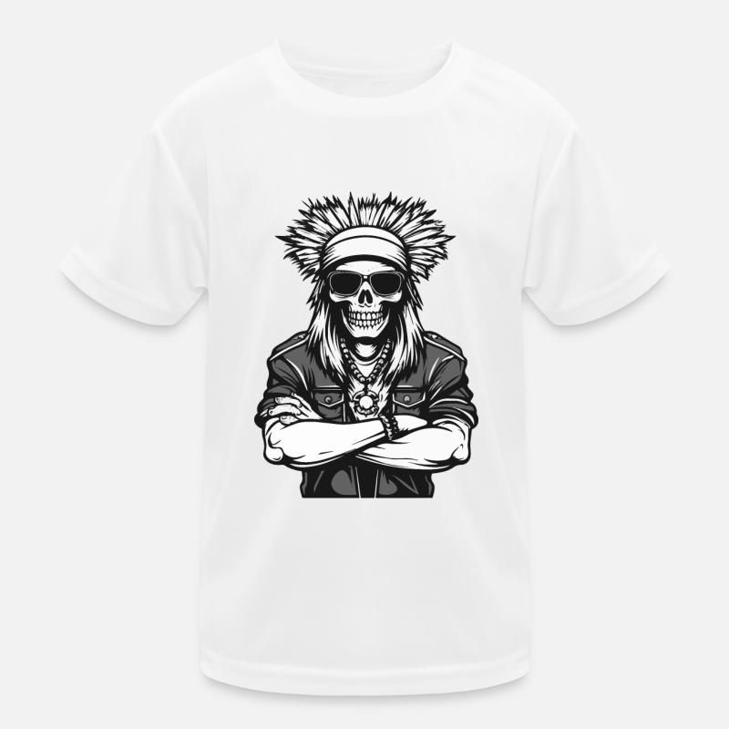 indianer apache skull Kinder Funktions-T-Shirt