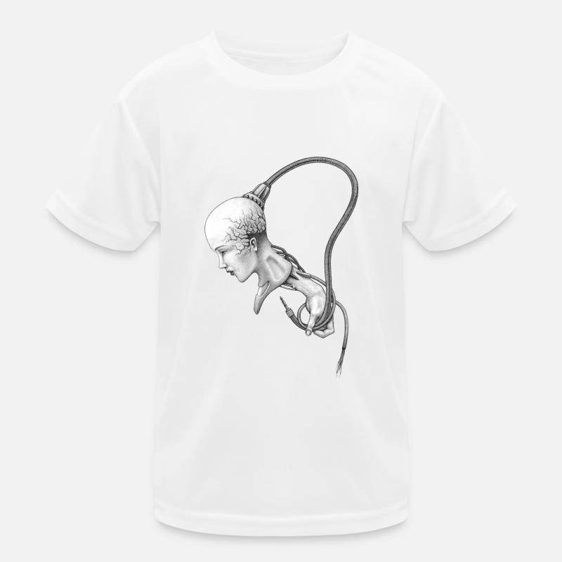 biomechanisches mädchen wird kontrolliert Kinder Funktions-T-Shirt