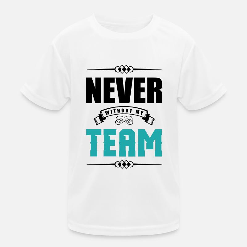 never without my team 2 Kids Functional T-Shirt