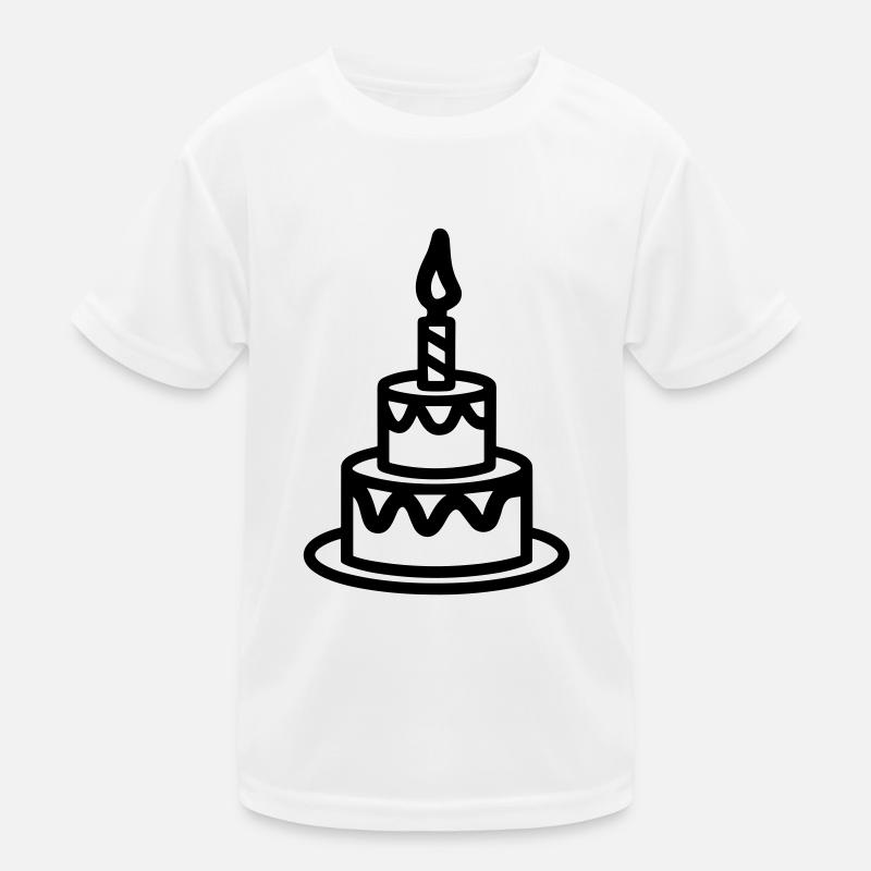 Geburtstagskuchen Kinder Funktions-T-Shirt