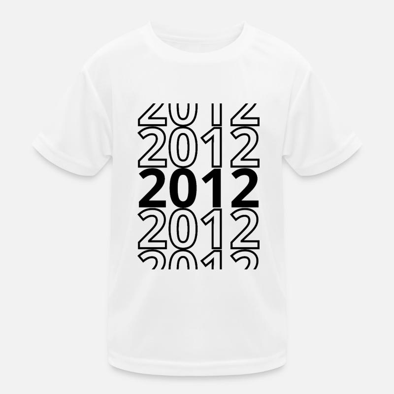 2012 2012 2012 - Kinder Funktions-T-Shirt - Weiß