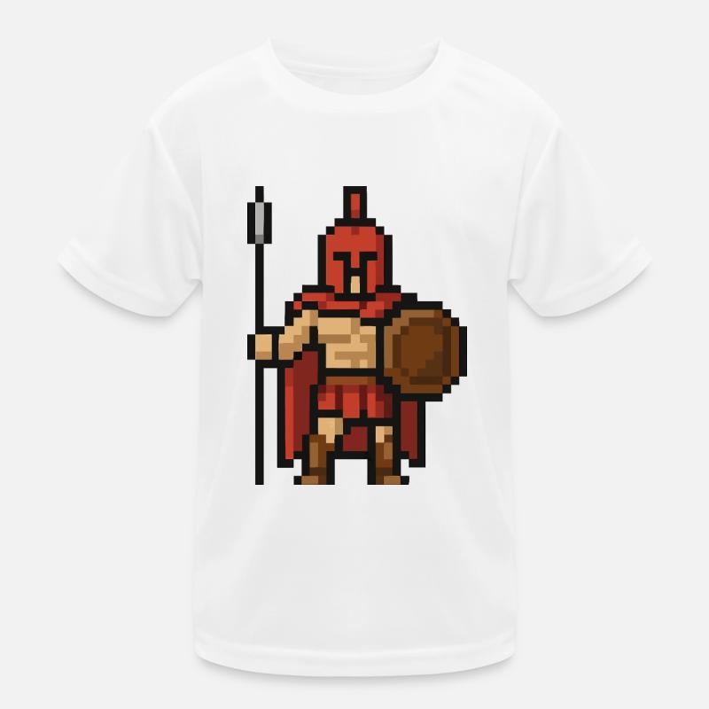 Pixel spartiate T-shirt sport Enfant