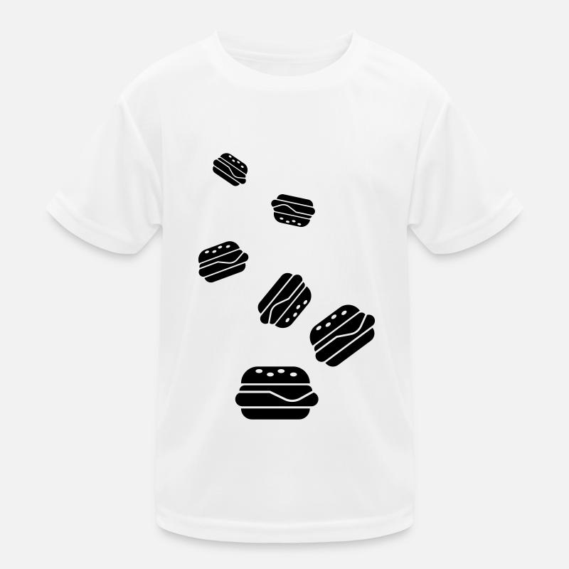 Silhouette de l’icône du hamburger T-shirt sport Enfant