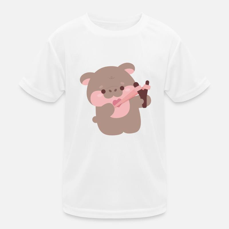 Muh Deng Nilpferd Amor Kinder Funktions-T-Shirt