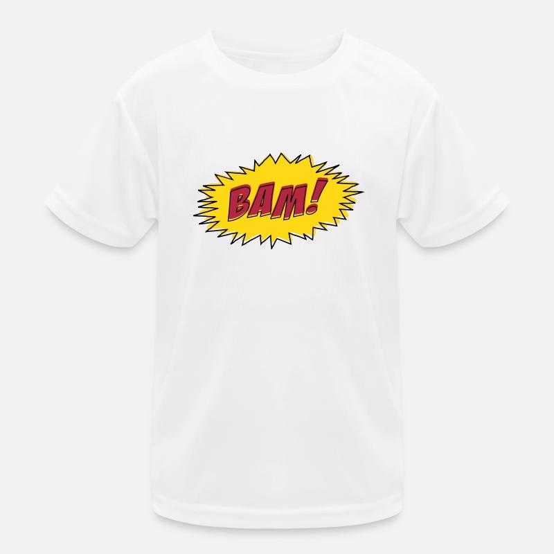Comic Book BAM! Kids Functional T-Shirt