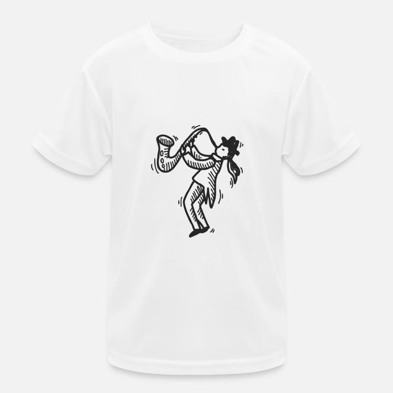 Saxophon Kinder Funktions-T-Shirt