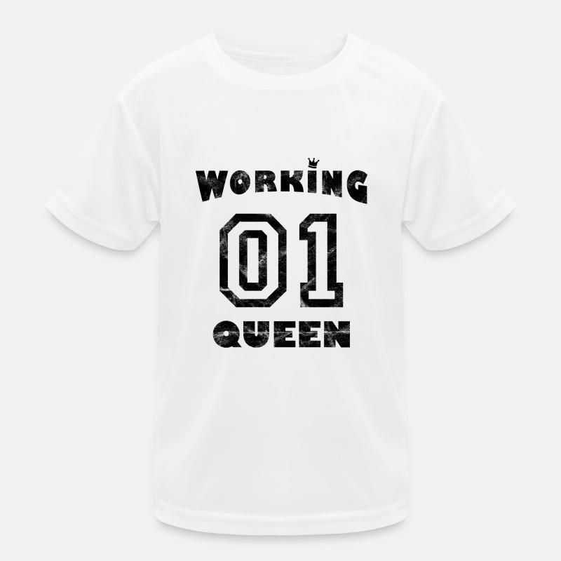 Work Workaholic - Working Queen Kids Functional T-Shirt