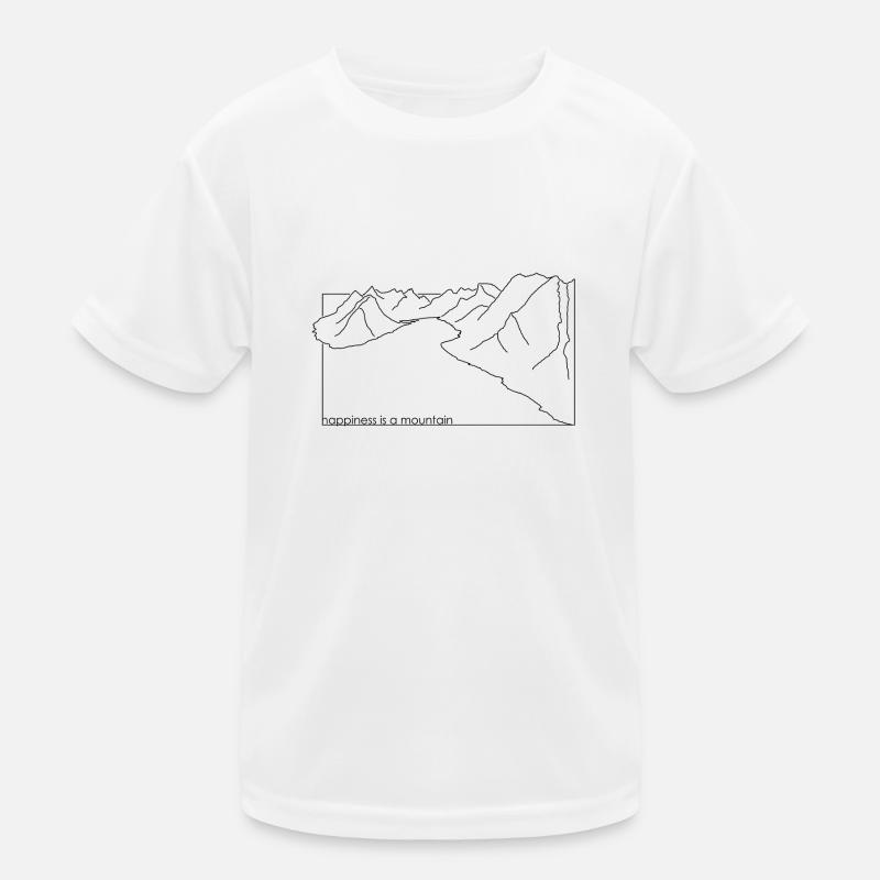 Das Glück ist ein Berg Kinder Funktions-T-Shirt