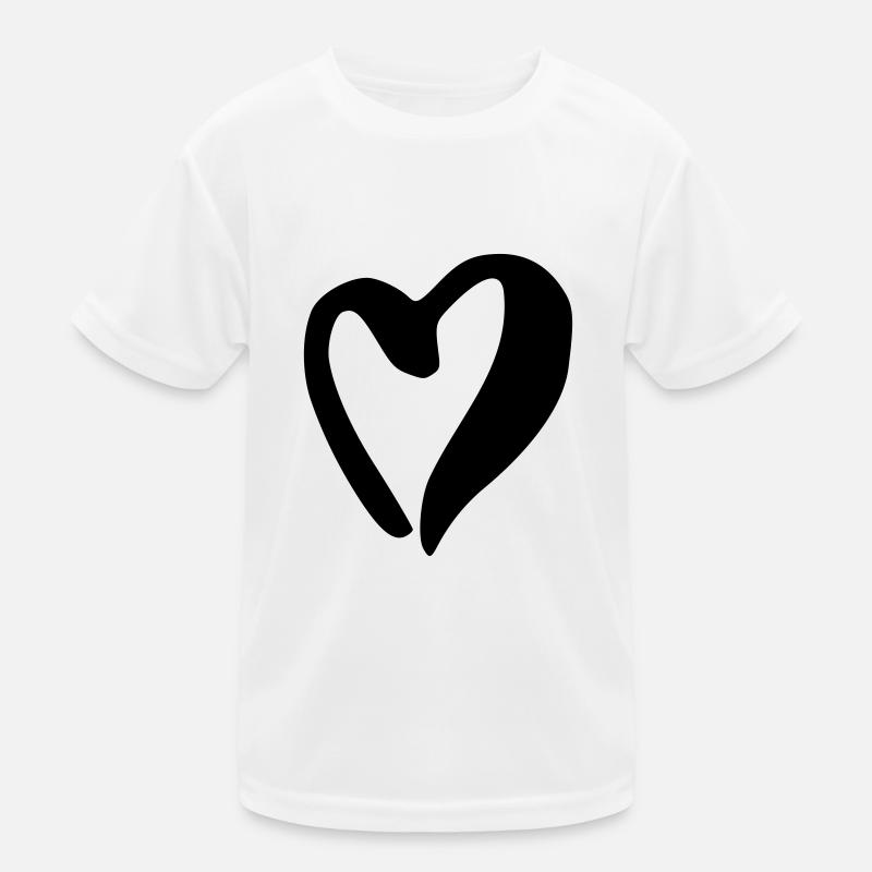 Herz Kinder Funktions-T-Shirt