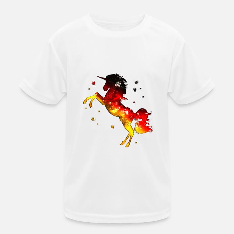 Unicorn, Germany Flag, Flag, Colors German Kids Functional T-Shirt