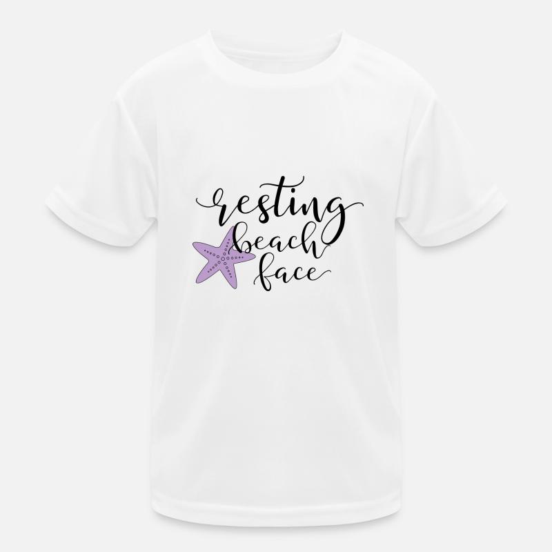Resting Beach Face Kinder Funktions-T-Shirt