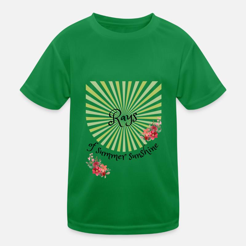 Été | Été | Arbre | Fleurs | Soleil T-shirt sport Enfant