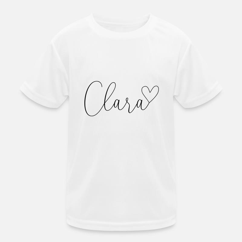 Clara Surname First Name Girl Kids Functional T-Shirt