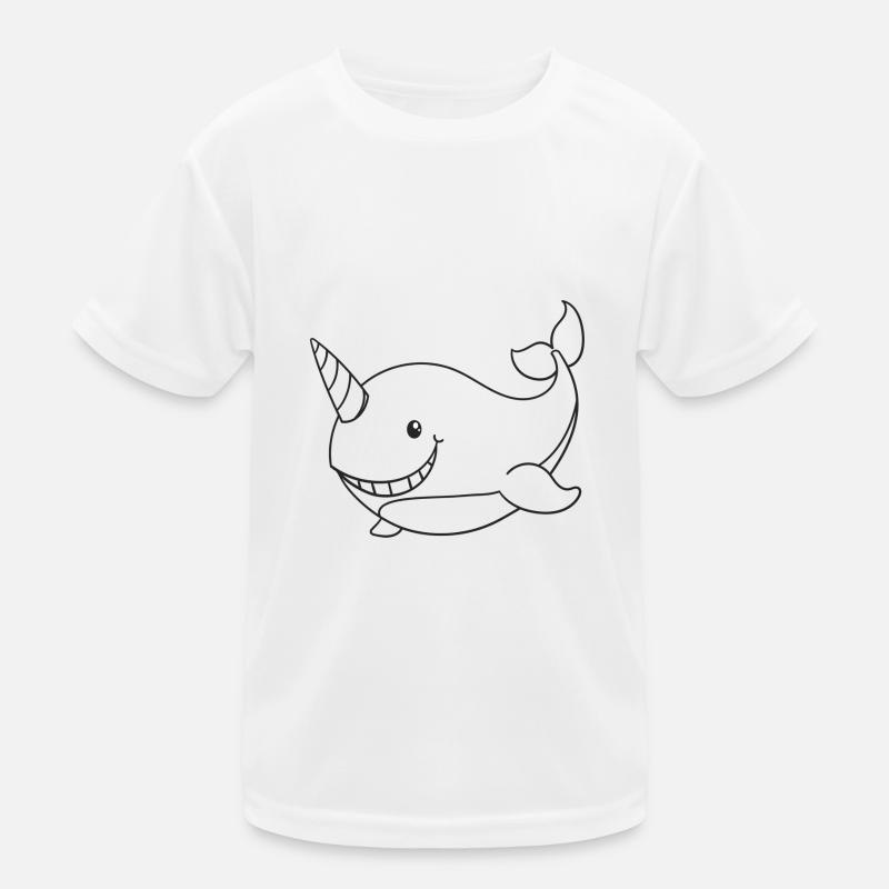 Narwal, Wale, Geschenk, Geschenkidee Kinder Funktions-T-Shirt