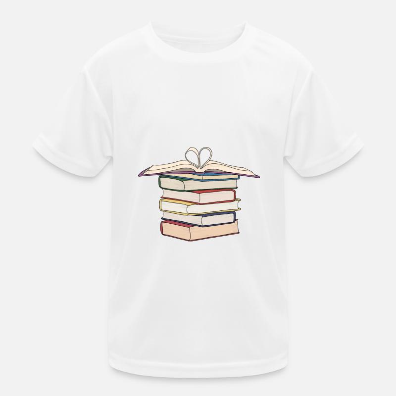 Stack drawing of | books Drawing Books Kids Functional T-Shirt