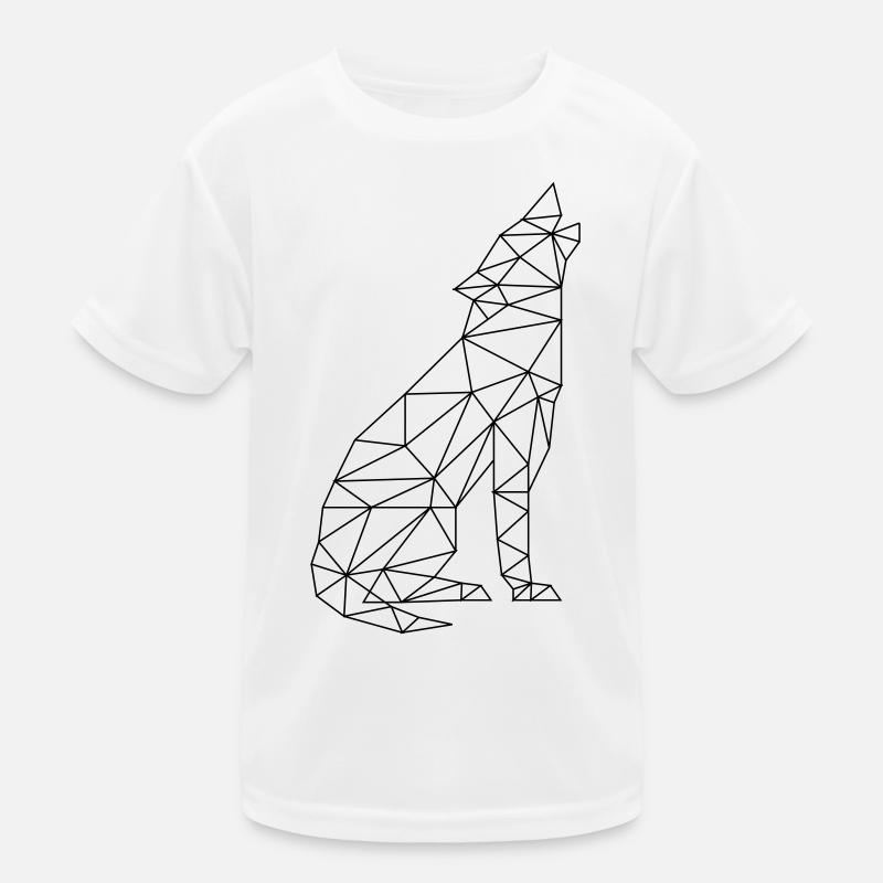 Wolf Call Wolf Contour Silhouette T-shirt sport Enfant