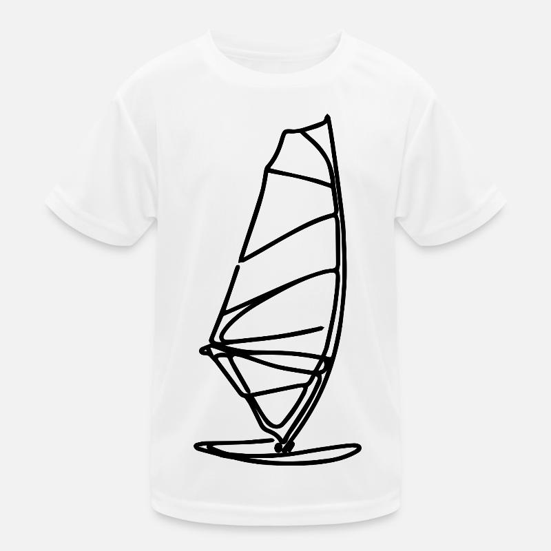 Dessin de planche à voile T-shirt sport Enfant