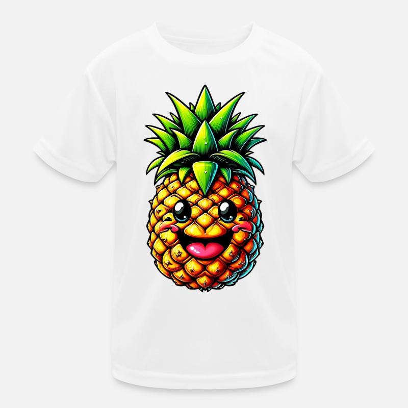 Ananas Kinder Funktions-T-Shirt