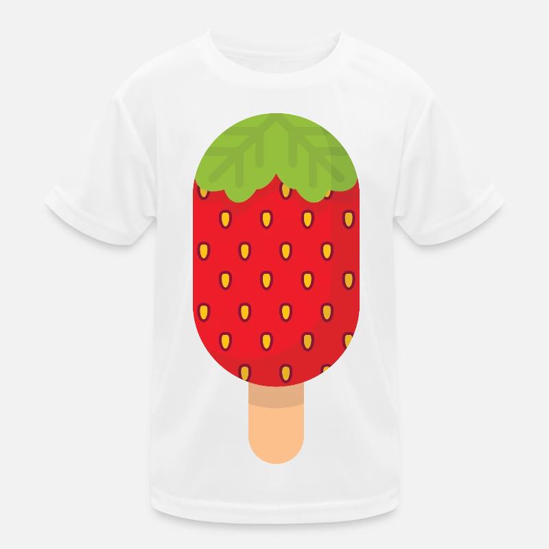 Erdbeere Kinder Funktions-T-Shirt