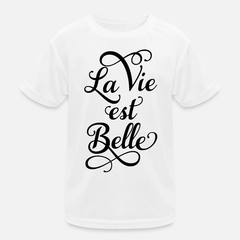 Das Leben ist gut Kinder Funktions-T-Shirt