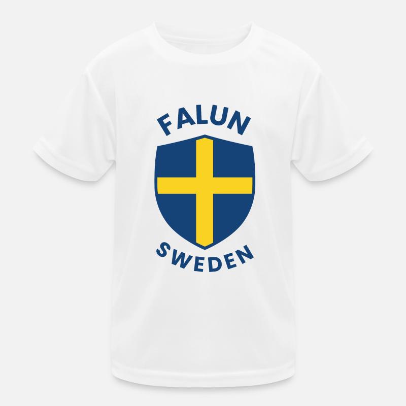 Falun Sweden Shield Tee Kids Functional T-Shirt