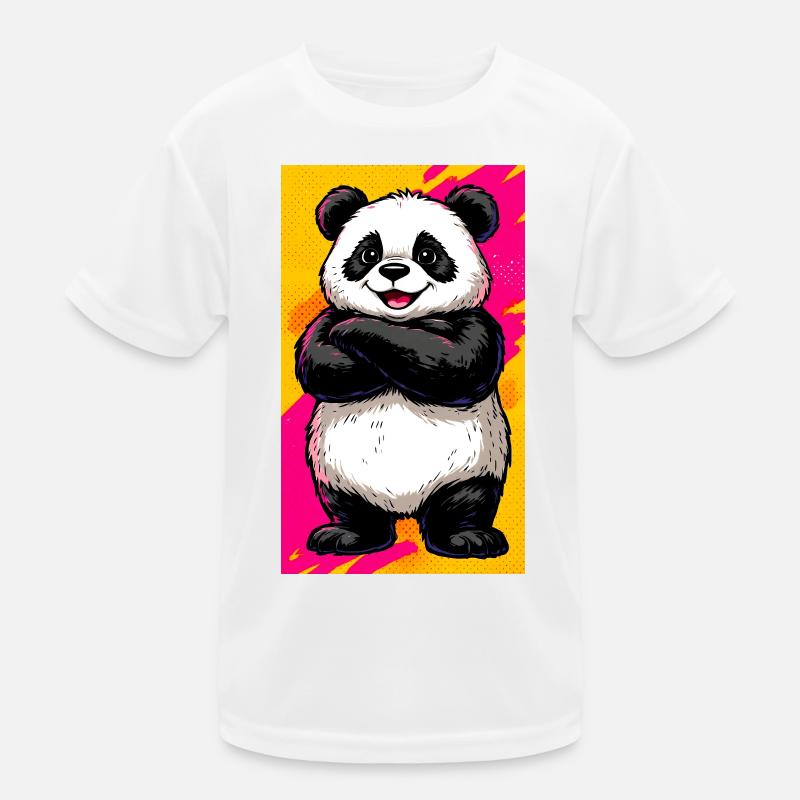 Panda Kinder Funktions-T-Shirt
