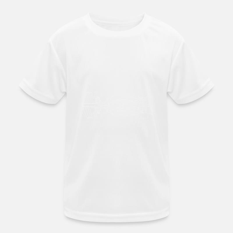 Formula Car - White lines Kids Functional T-Shirt