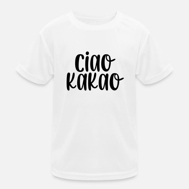 Ciao Kakao - Kinder Funktions-T-Shirt - Weiß