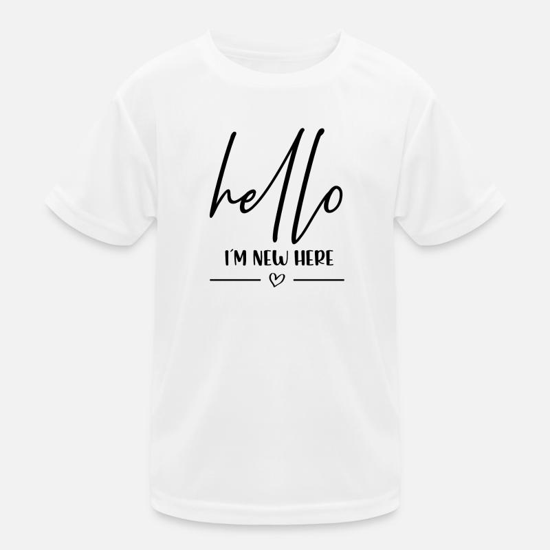 Hello in the new here Kids Functional T-Shirt