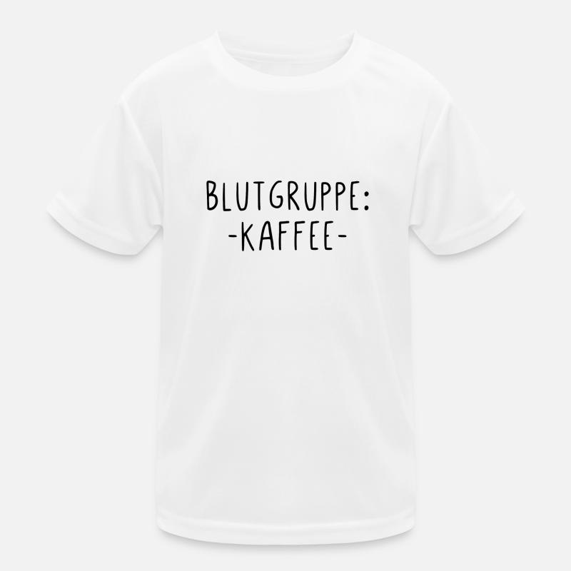 Blutgruppe Kaffee Kinder Funktions-T-Shirt