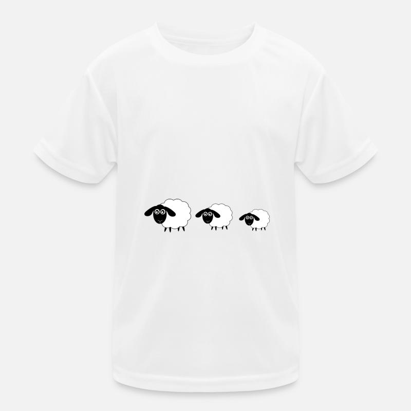Schafe Schäfchen Lamm Kinder Funktions-T-Shirt