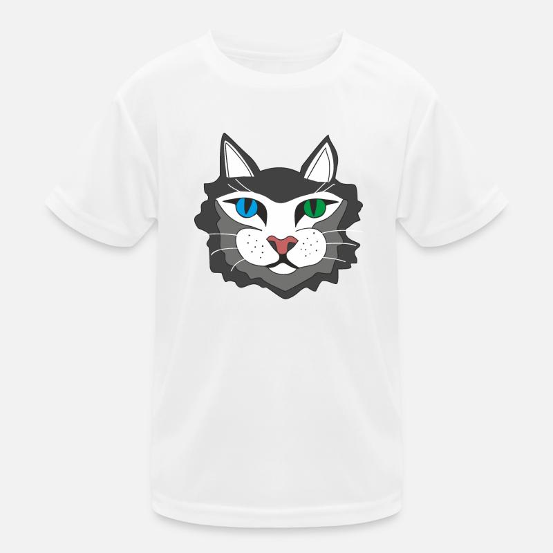 Katze Kinder Funktions-T-Shirt