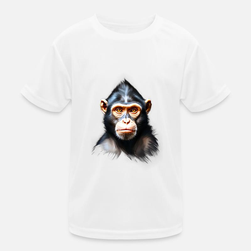 Affe Monkey V24 01 Kinder Funktions-T-Shirt