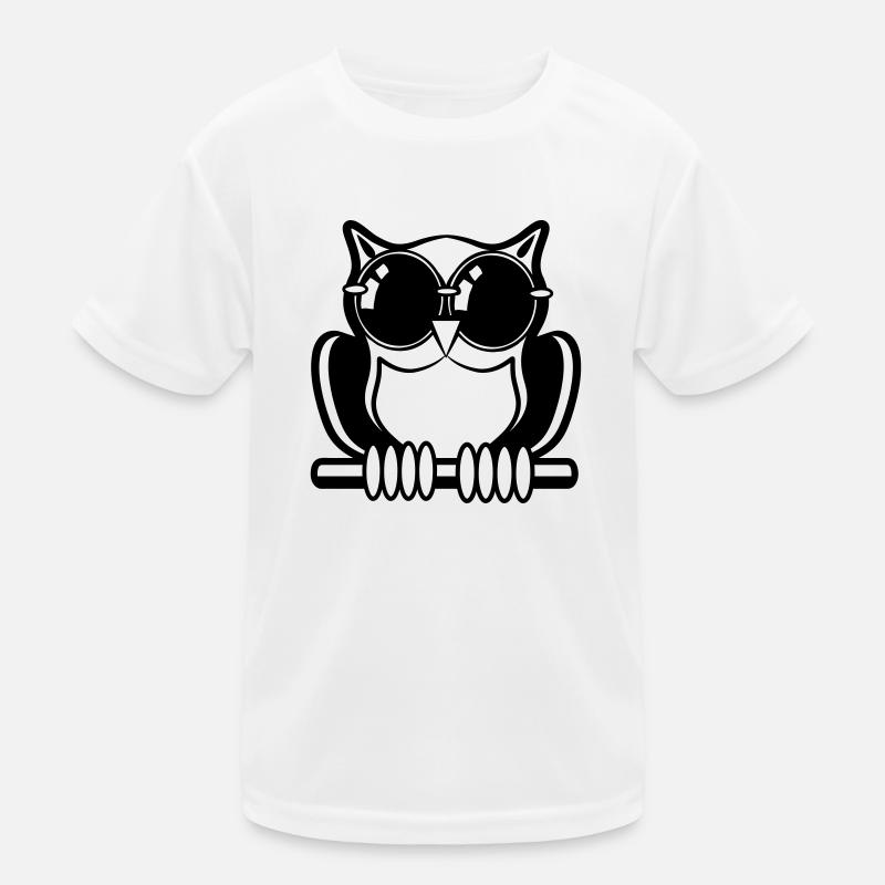Eule Vogel wald sonnenbrille Kinder Funktions-T-Shirt