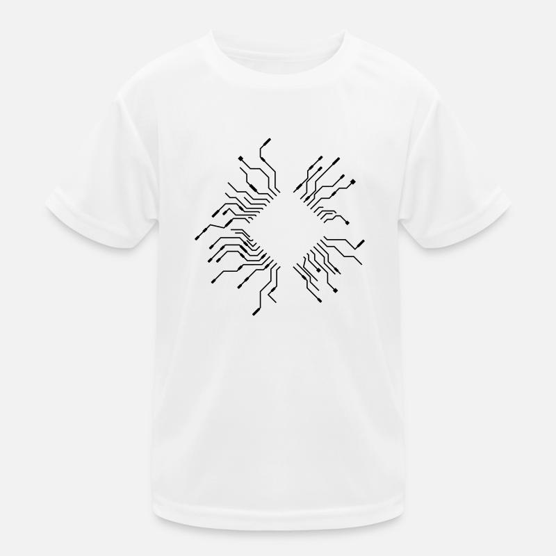 leitungen prozessor cpu draht verkabelung computer Kinder Funktions-T-Shirt
