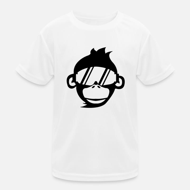 affe_skibrille_01 Kinder Funktions-T-Shirt