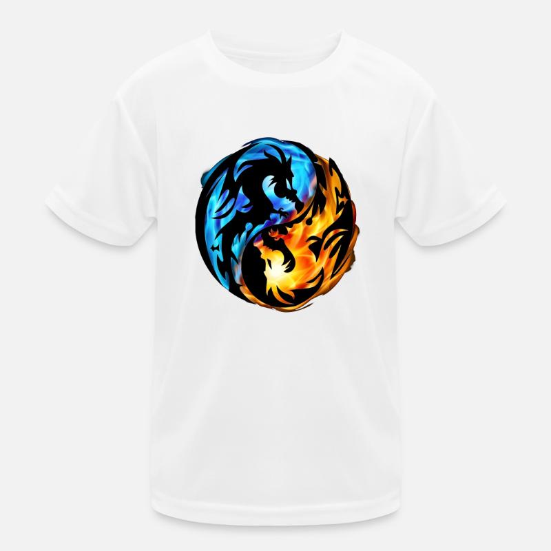 Impression yin et yang T-shirt sport Enfant