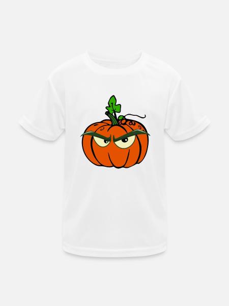 Lustige Tomate, cooles böses Tomaten T-Shirt - Kinder Funktions-T-Shirt - Weiß