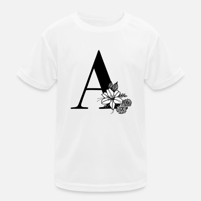 Letter A Kids Functional T-Shirt