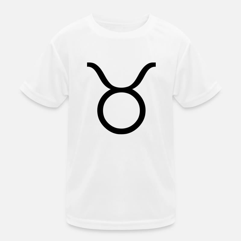 stier1 - Kinder Funktions-T-Shirt - Weiß