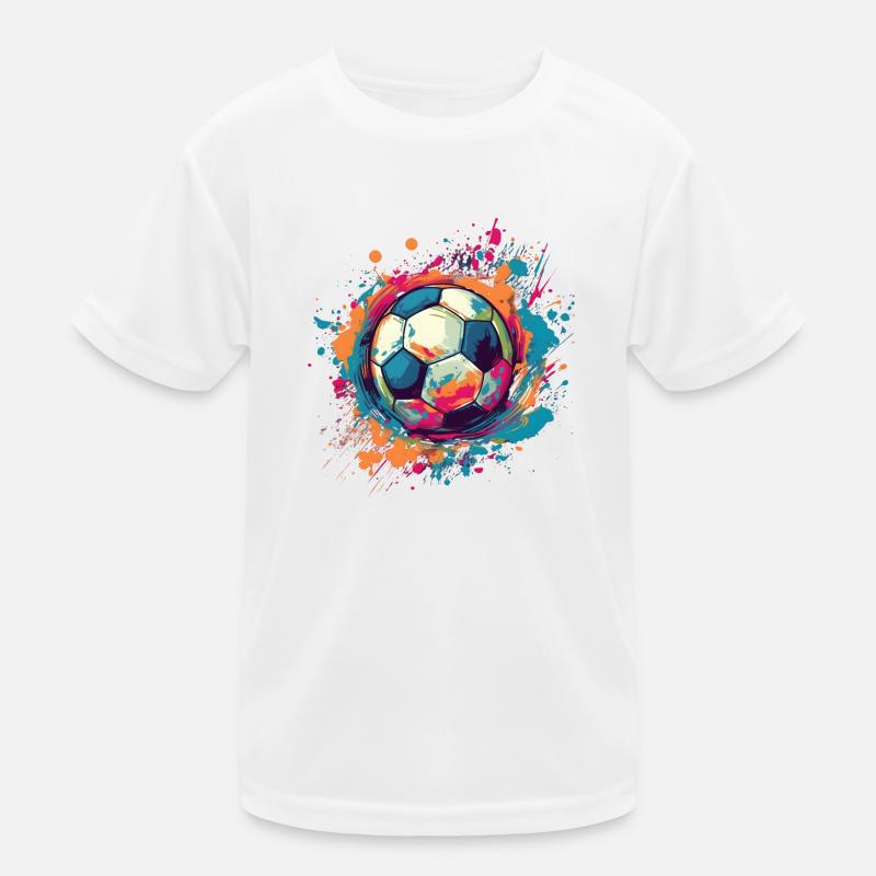 Kunstfußball Kinder Funktions-T-Shirt