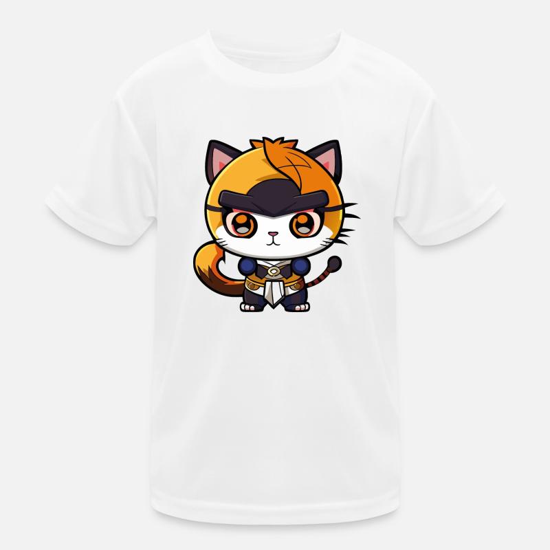 Ninja Katze Kung Fu Kitty Kinder Funktions-T-Shirt