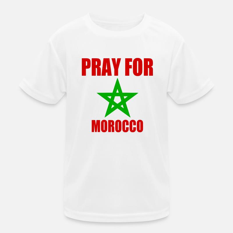 Pray for morocco - marokko Kinder Funktions-T-Shirt