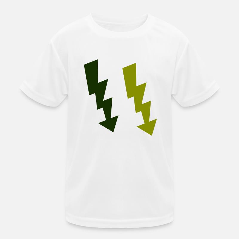 Lightning Bolts Symbol 2 Kids Functional T-Shirt