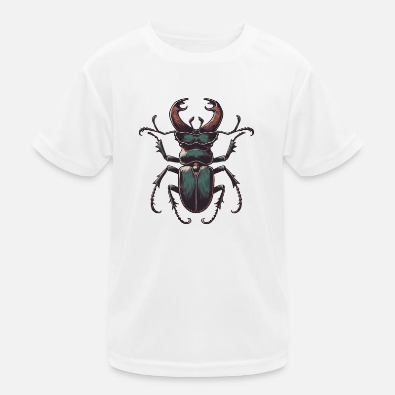 Hirschkäfer Kinder Funktions-T-Shirt